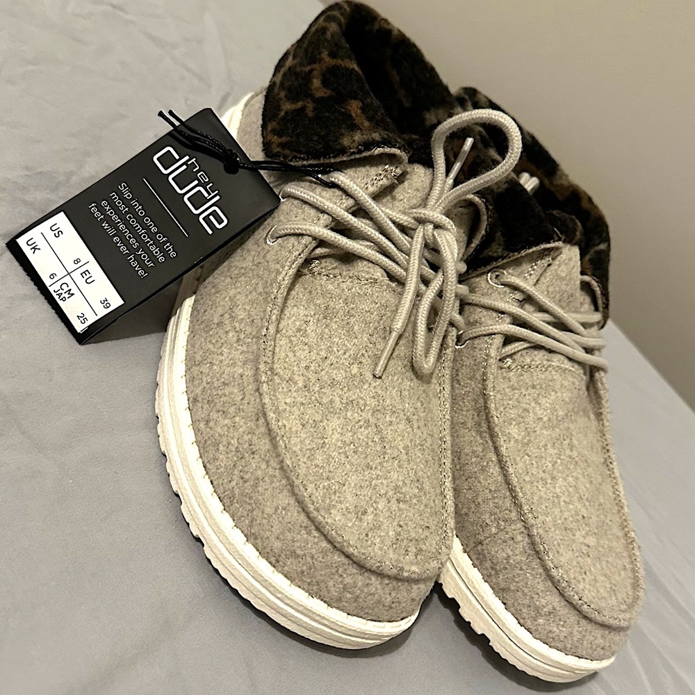 Hey Dude Britt Cream Cheetah | Size 8